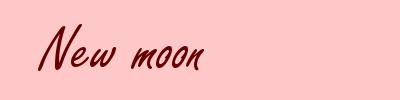 New moon